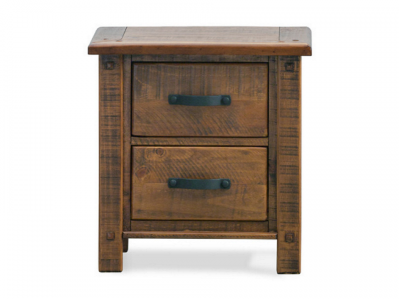 Longyard 2 Drawer Bedside Table VIP Furniture LaZBoy BedsRUs Cairns